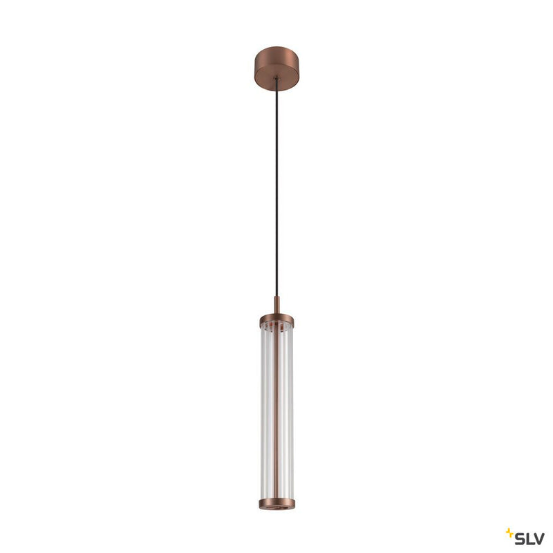 SLV 1008034 QUIMERA, pendant light, pendant length 150 cm, 2700/3000 K, PHASE, dark copper