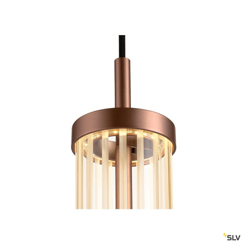 SLV 1008034 QUIMERA, pendant light, pendant length 150 cm, 2700/3000 K, PHASE, dark copper