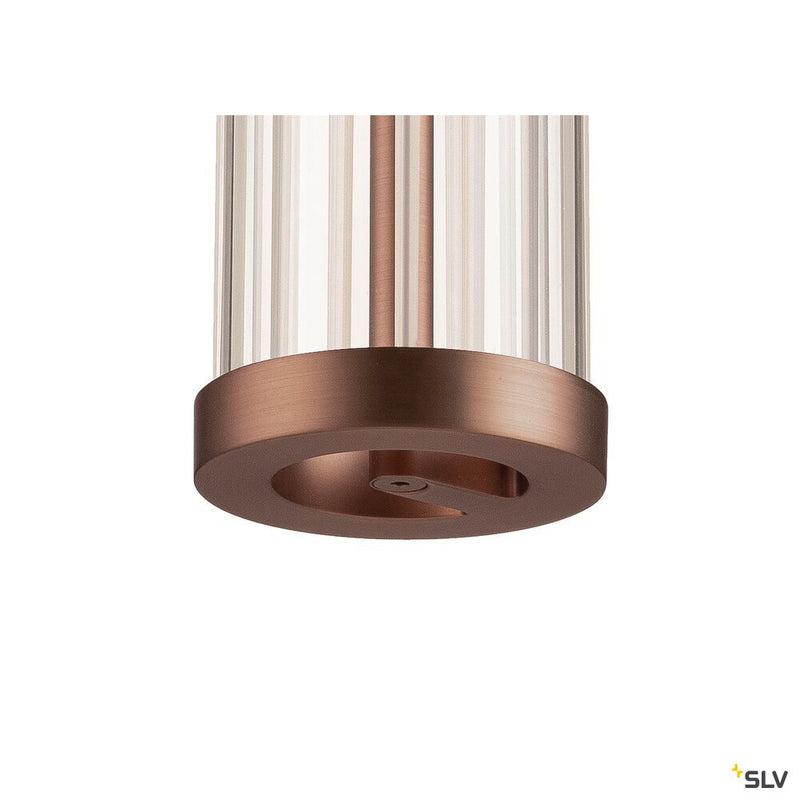 SLV 1008034 QUIMERA, pendant light, pendant length 150 cm, 2700/3000 K, PHASE, dark copper