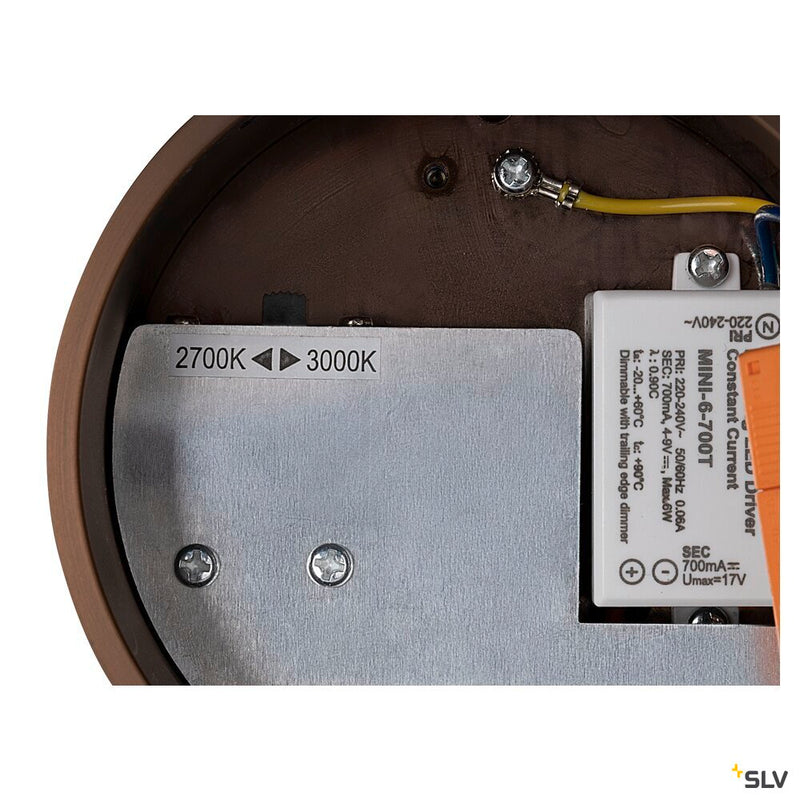 SLV 1008034 QUIMERA, pendant light, pendant length 150 cm, 2700/3000 K, PHASE, dark copper