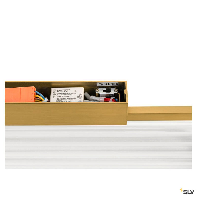 SLV 1008036 QUIMERA, wall-mounted light, 2700/3000 K, PHASE, brushed brass