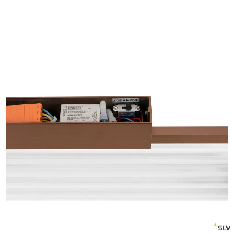SLV 1008037 QUIMERA, wall-mounted light, 2700/3000 K, PHASE, dark copper