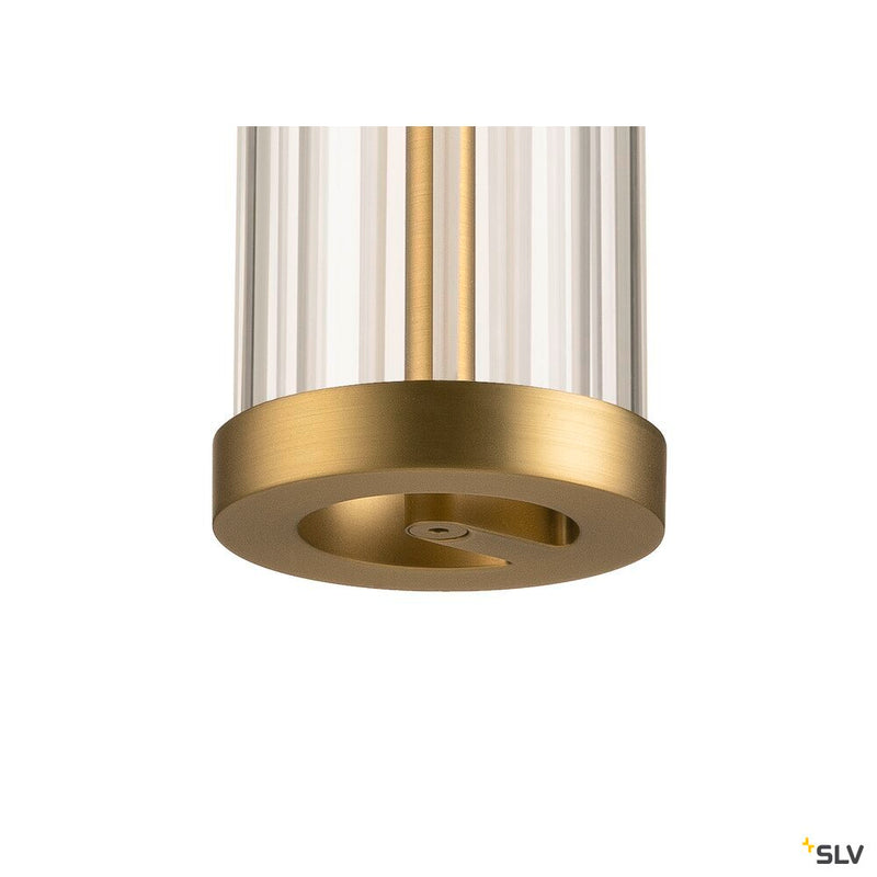 SLV 1008042 QUIMERA, 1~ pendant light, pendant length 150 cm, 2700 K, PHASE, brushed brass