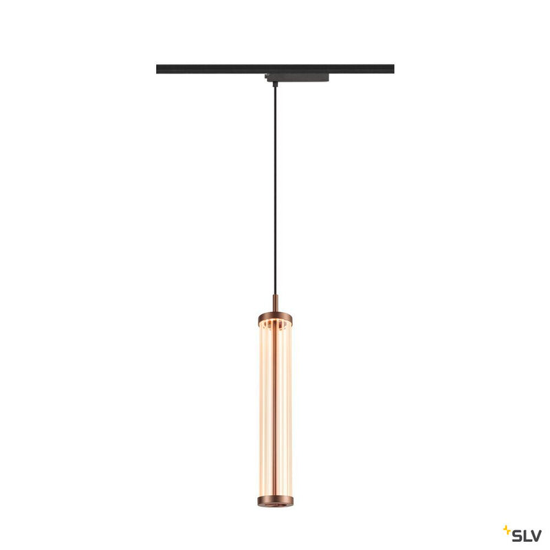 SLV 1008043 QUIMERA, 1~ pendant light, pendant length 150 cm, 2700 K, PHASE, dark copper