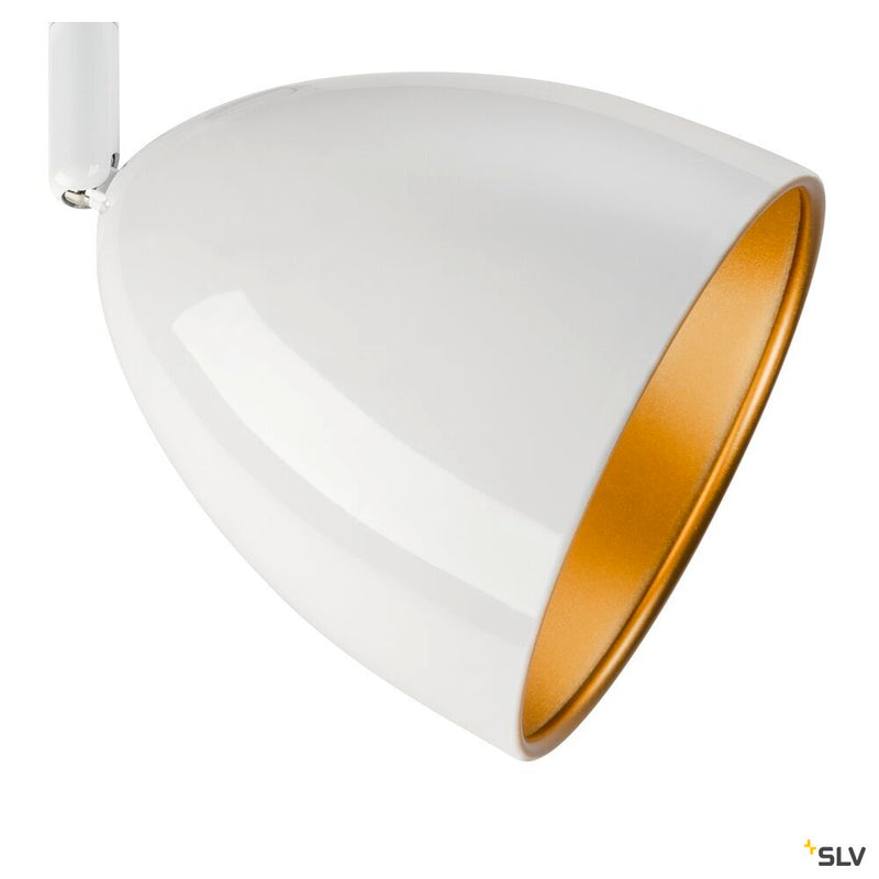 SLV 1008053 PARA CONE 14, 1 phase system light, GU10, white/gold