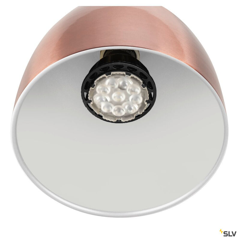 SLV 1008054 PARA CONE 14, 1 phase system light, GU10, copper/white