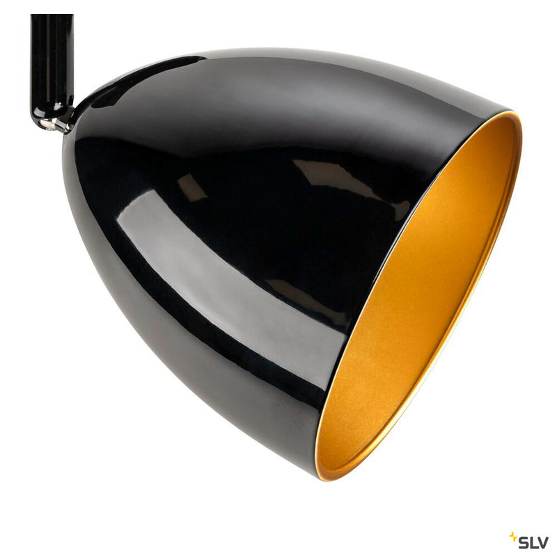 SLV 1008055 PARA CONE 14, 3-phase system light, GU10, black/gold