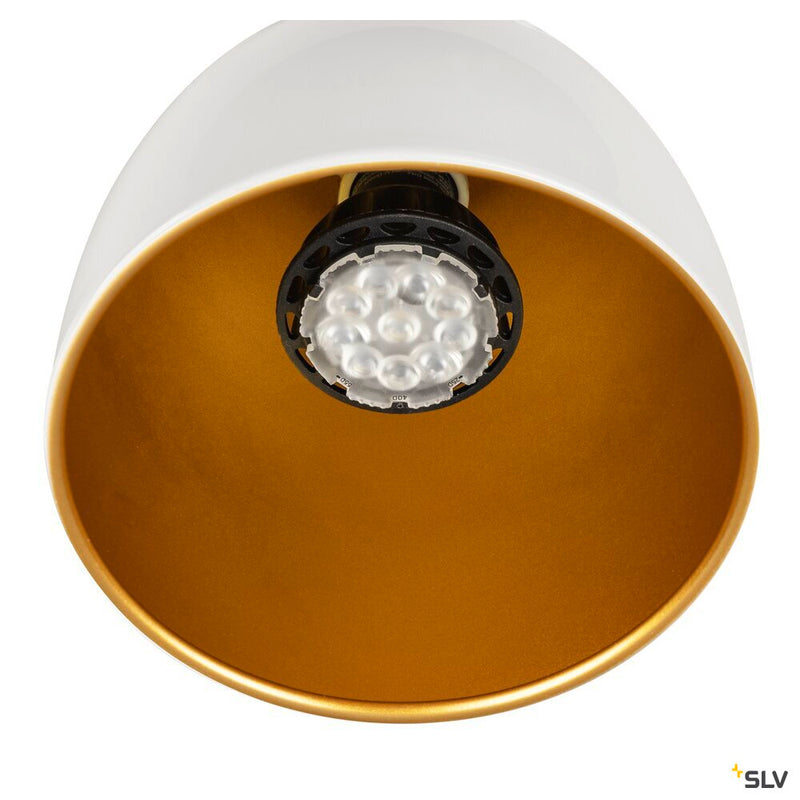 SLV 1008056 PARA CONE 14, 3-phase system light, GU10, white/gold