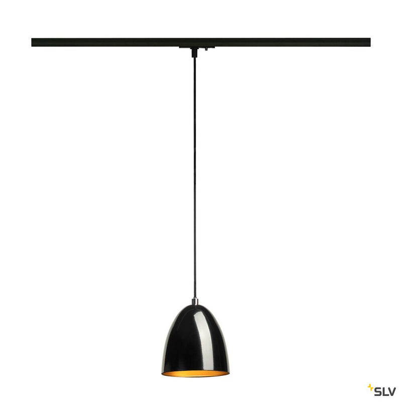 SLV 1008058 PARA CONE 14, pendant light for 1-phase system, GU10, black/gold