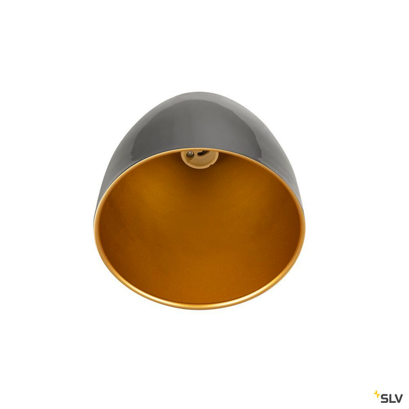 SLV 1008058 PARA CONE 14, pendant light for 1-phase system, GU10, black/gold