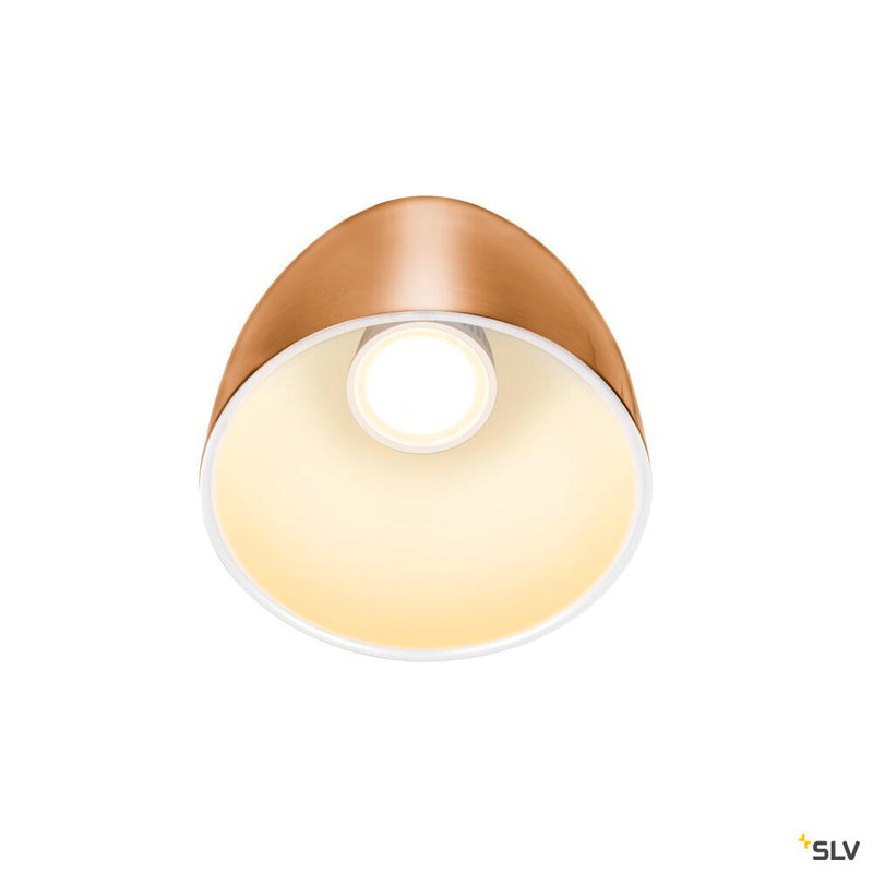 SLV 1008063 PARA CONE 14, pendant light for 3-phase system, GU10, copper