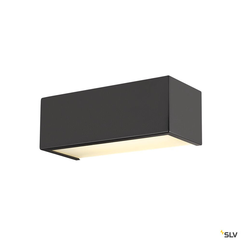 SLV 1008071 CHROMBO, wall-mounted light, square, 3000 K, 8 W, PHASE, 120°, black