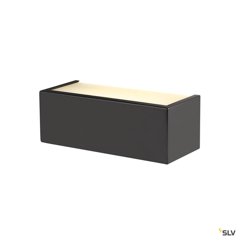 SLV 1008071 CHROMBO, wall-mounted light, square, 3000 K, 8 W, PHASE, 120°, black