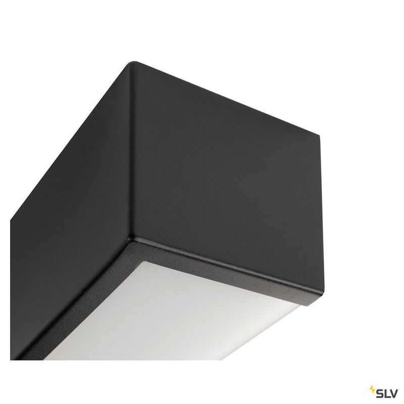 SLV 1008071 CHROMBO, wall-mounted light, square, 3000 K, 8 W, PHASE, 120°, black