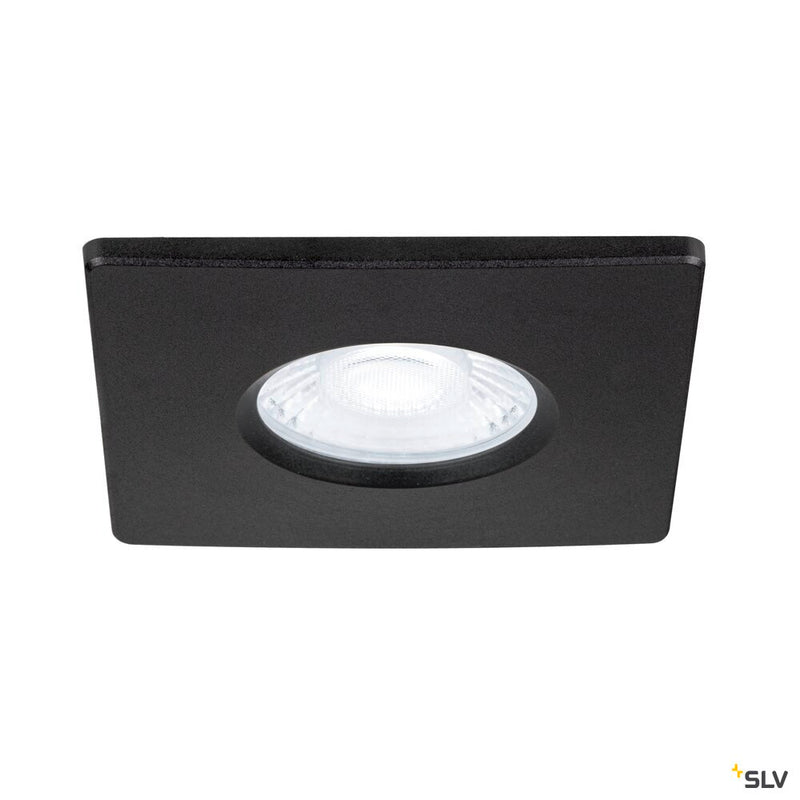 SLV 1008096 UNIVERSAL DOWNLIGHT cover, for downlight, IP65, square, black