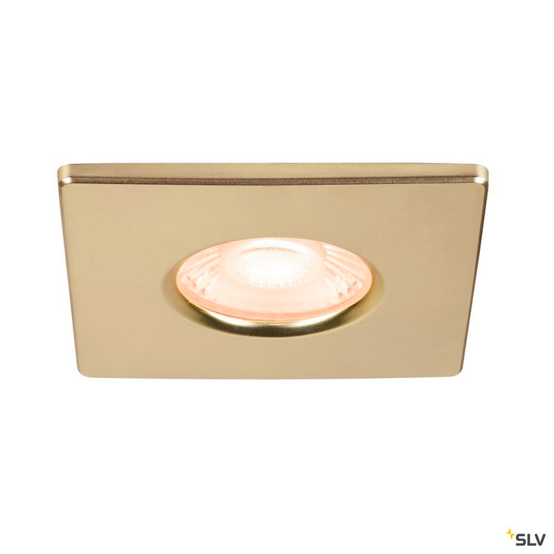 SLV 1008098 UNIVERSAL DOWNLIGHT cover, for downlight, IP65, square, gold matt