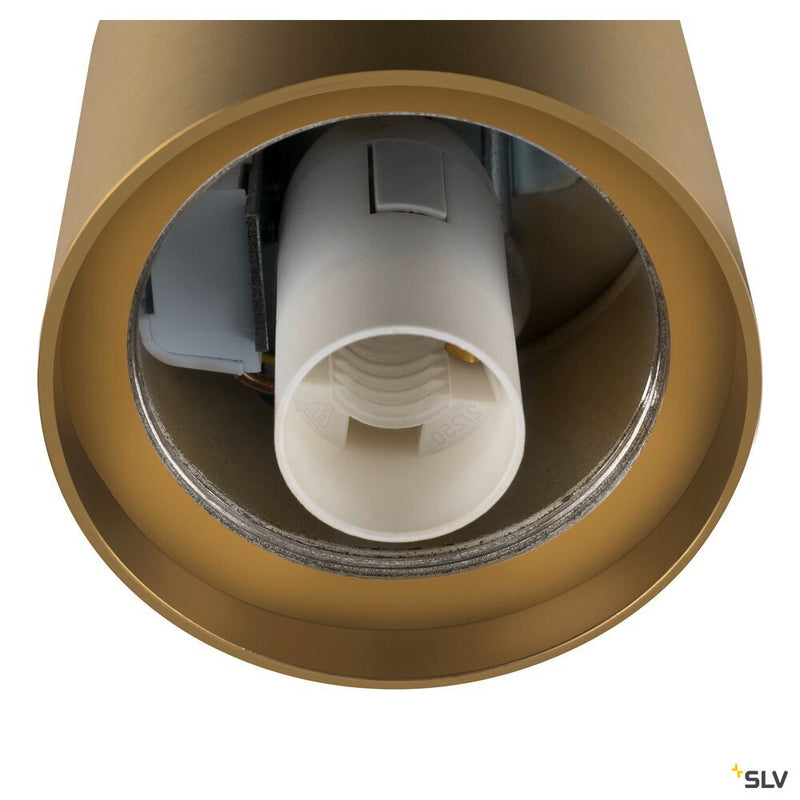 SLV 1008102 VARYT, ceiling-mounted light, round, 1x max. 6 W, E14, brass