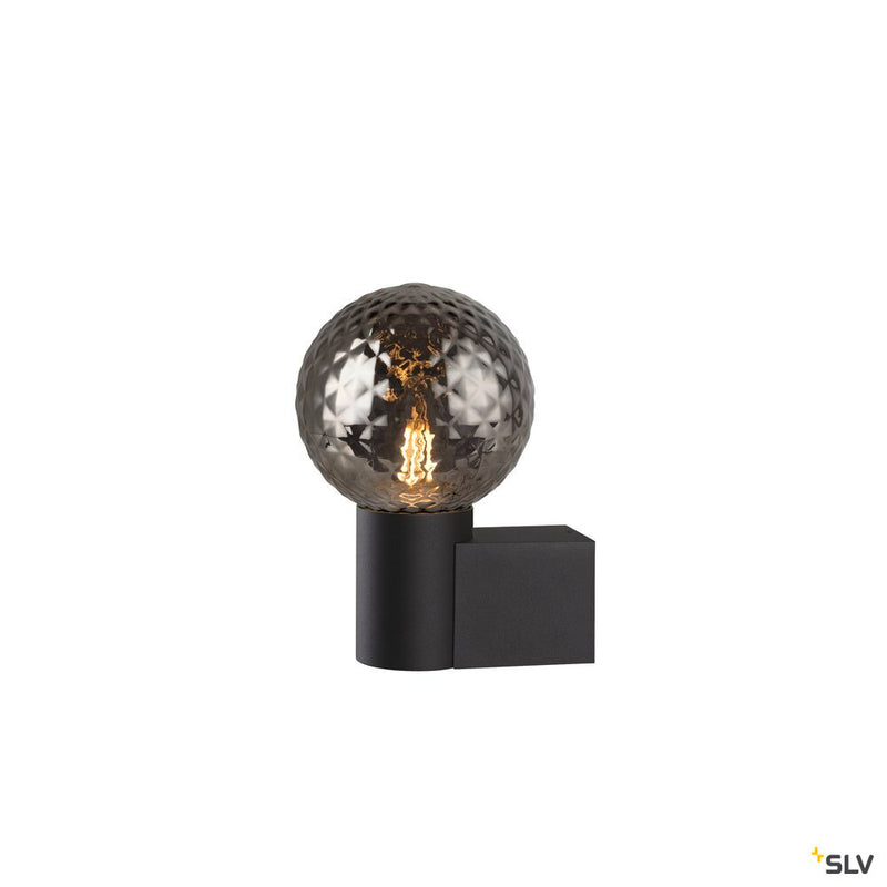 SLV 1008104 VARYT, wall-mounted light, round, 1x max. 6 W, E14, black