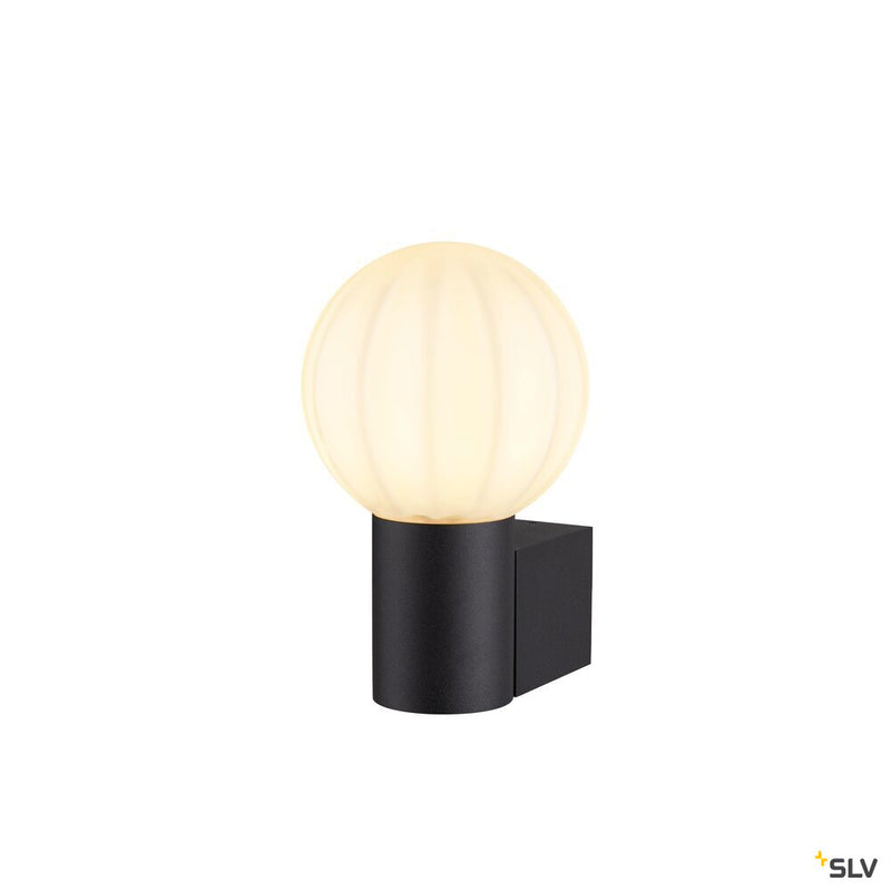 SLV 1008104 VARYT, wall-mounted light, round, 1x max. 6 W, E14, black