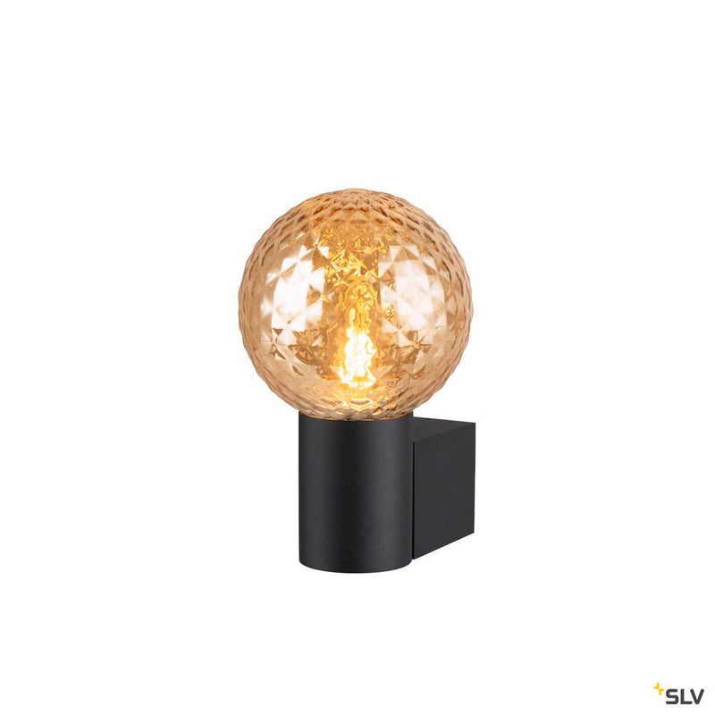 SLV 1008104 VARYT, wall-mounted light, round, 1x max. 6 W, E14, black