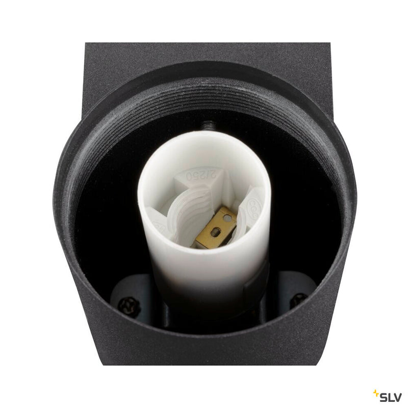 SLV 1008104 VARYT, wall-mounted light, round, 1x max. 6 W, E14, black