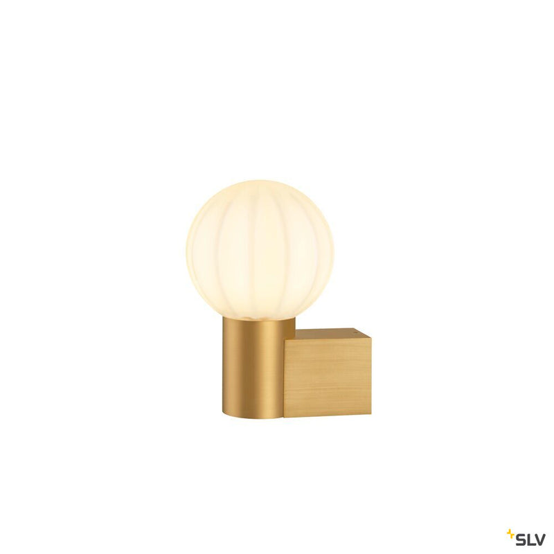 SLV 1008107 VARYT, wall-mounted light, round, 1x max. 6 W, E14, brass