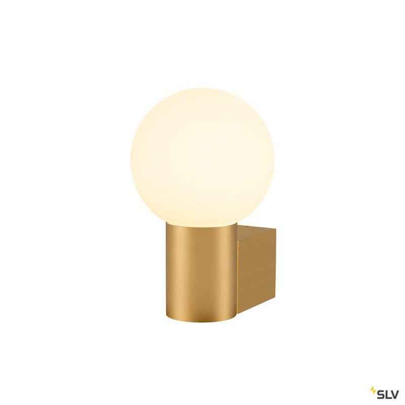 SLV 1008107 VARYT, wall-mounted light, round, 1x max. 6 W, E14, brass