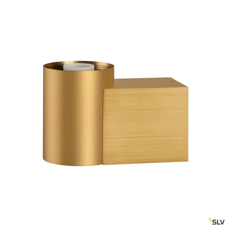 SLV 1008107 VARYT, wall-mounted light, round, 1x max. 6 W, E14, brass