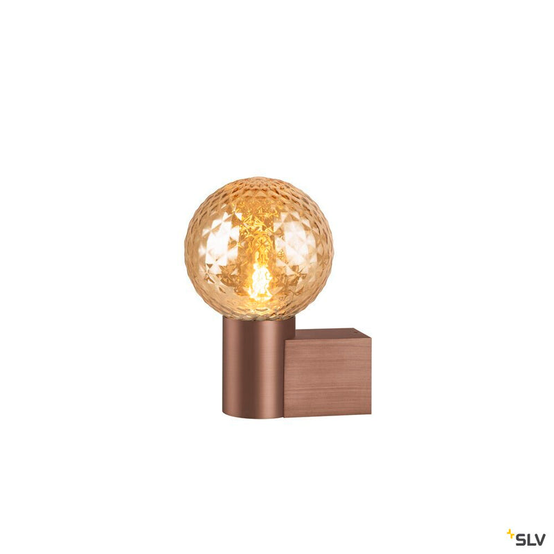 SLV 1008108 VARYT, wall-mounted light, round, 1x max. 6 W, E14, copper