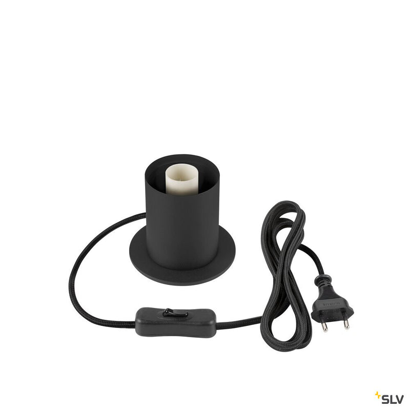 SLV 1008109 VARYT, table lamp, round, 1x max. 6 W, E14, black