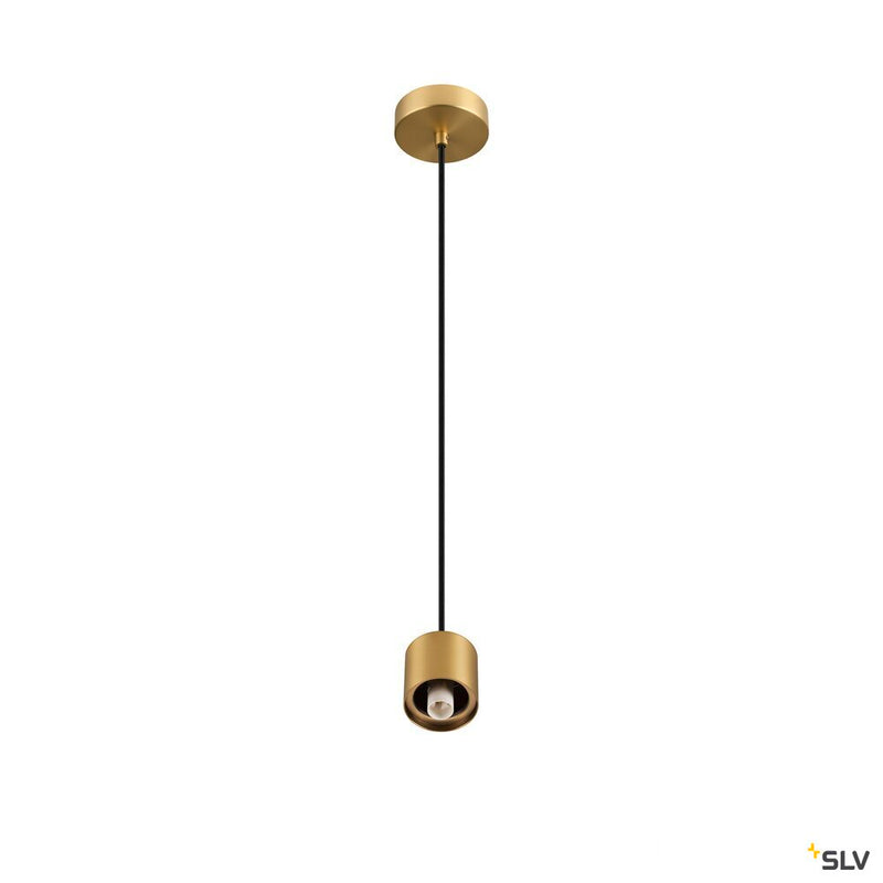 SLV 1008117 VARYT, pendant light, E14, pendant length 150 cm, 1x max. 6 W, brass