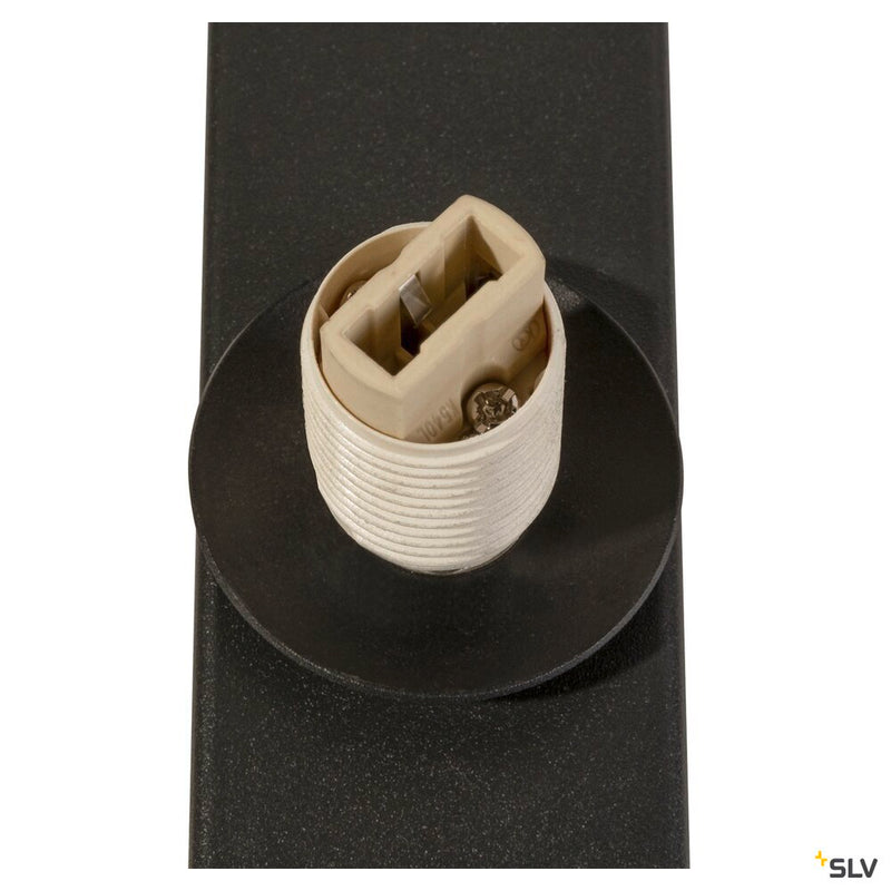 SLV 1008124 SUN, wall-mounted light, round, 1x max. 40 W, LED light, G9, PHASE, black