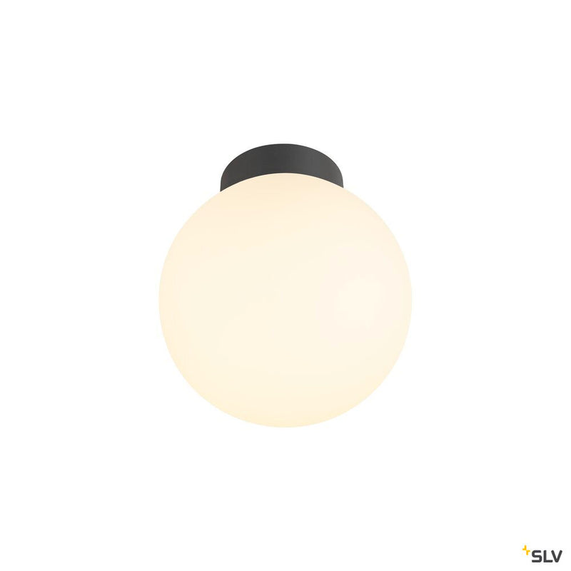 SLV 1008125 SUN 20, ceiling-mounted light, round, 1x max. 60 W, E27, black