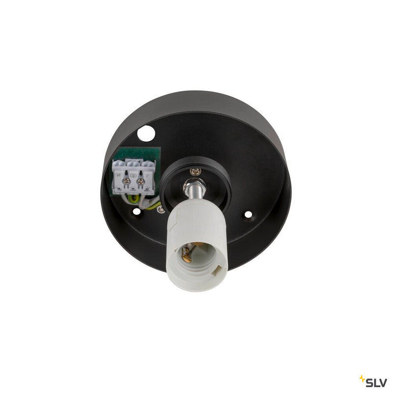 SLV 1008127 SUN 30, ceiling-mounted light, round, 1x max. 60 W, E27, black
