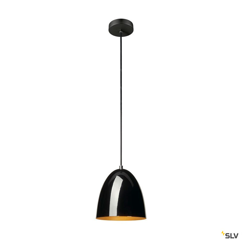 SLV 1008129 PARA CONE 20, pendant light, pendant length 250 cm, E27, 1x max. 60 W, gold/black
