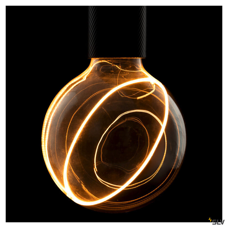 SLV 1008160 LED Illusion Globe 125 slanting top, LED bulb, smokey, E27, PHASE, 5 W, 2200 K