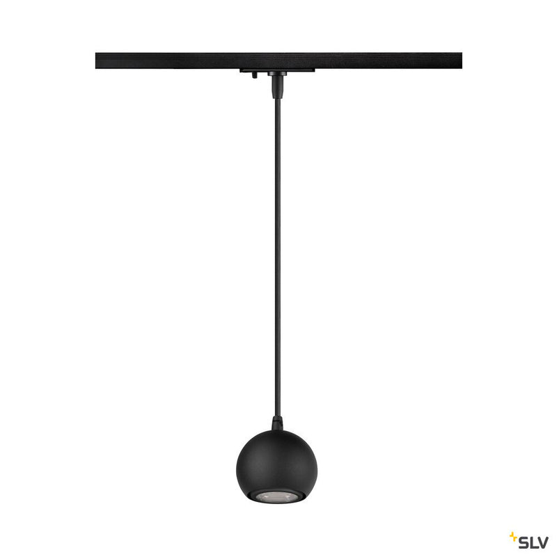 SLV 1008168 LIGHT EYE® 90, 1~ pendant light, GU10, pendant length 150 cm, 1x max. 6 W, matt black