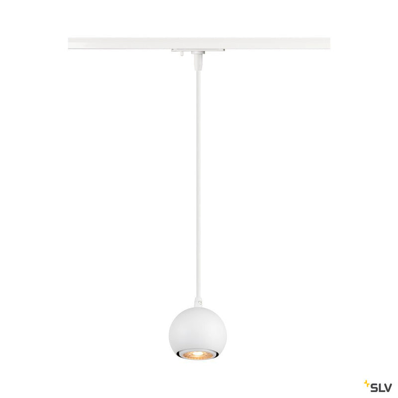 SLV 1008169 LIGHT EYE® 90, 1~ pendant light, GU10, pendant length 150 cm, 1x max. 6 W, white