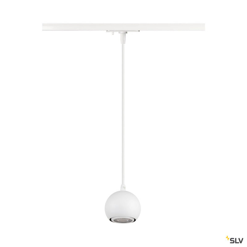 SLV 1008169 LIGHT EYE® 90, 1~ pendant light, GU10, pendant length 150 cm, 1x max. 6 W, white