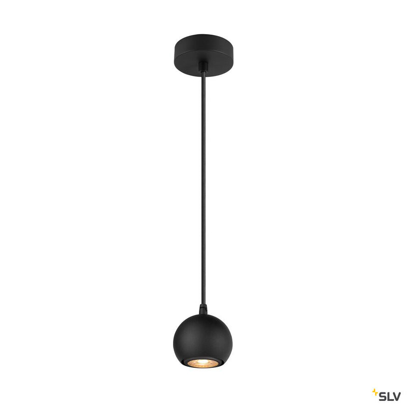 SLV 1008172 LIGHT EYE® 90, pendant light, GU10, pendant length 150 cm, 1x max. 6 W, matt black