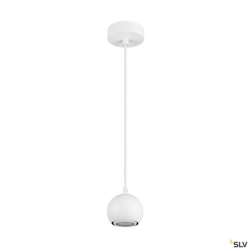 SLV 1008173 LIGHT EYE® 90, pendant light, GU10, pendant length 150 cm, 1x max. 6 W, matt white