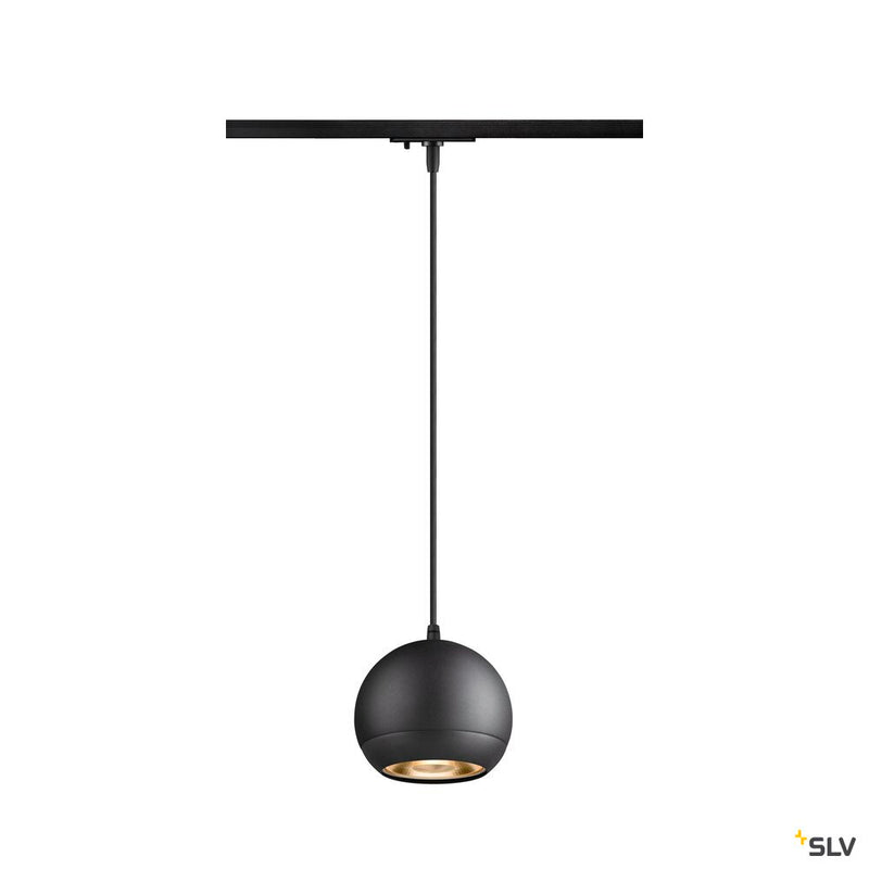 SLV 1008174 LIGHT EYE® 150, 1~ pendant light, GU10, pendant length 150 cm, 1x max. 13 W, matt black