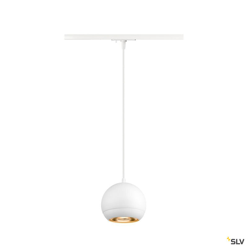 SLV 1008175 LIGHT EYE® 150, 1~ pendant light, GU10, pendant length 150 cm, 1x max. 13 W, matt white