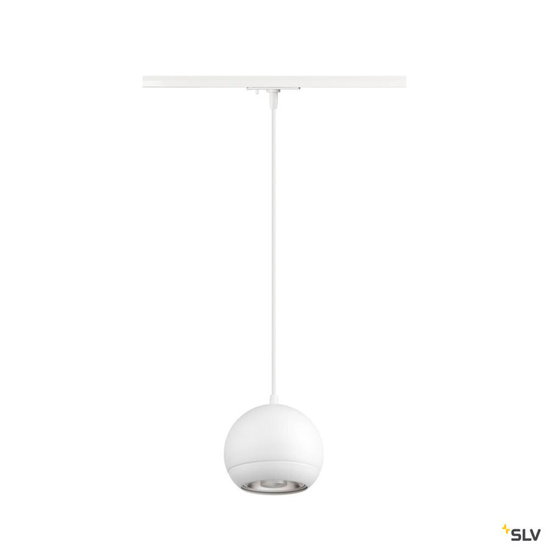 SLV 1008175 LIGHT EYE® 150, 1~ pendant light, GU10, pendant length 150 cm, 1x max. 13 W, matt white