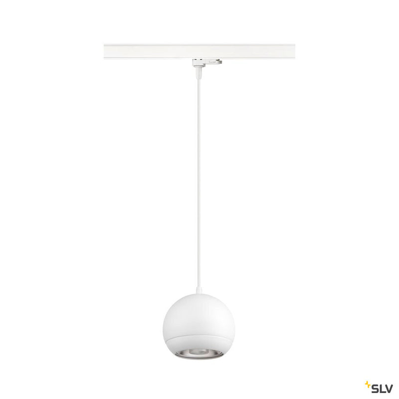 SLV 1008177 LIGHT EYE® 150, 3~ pendant light, GU10, pendant length 150 cm, 1x max. 13 W, matt white