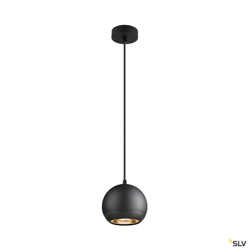SLV 1008178 LIGHT EYE® 150, pendant light, GU10, pendant length 150 cm, 1x max. 13 W, matt black
