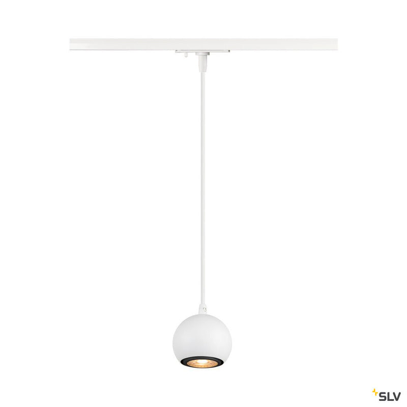 SLV 1008169 LIGHT EYE® 90, 1~ pendant light, GU10, pendant length 150 cm, 1x max. 6 W, white