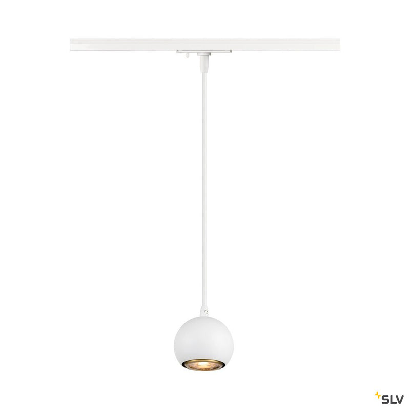 SLV 1008169 LIGHT EYE® 90, 1~ pendant light, GU10, pendant length 150 cm, 1x max. 6 W, white