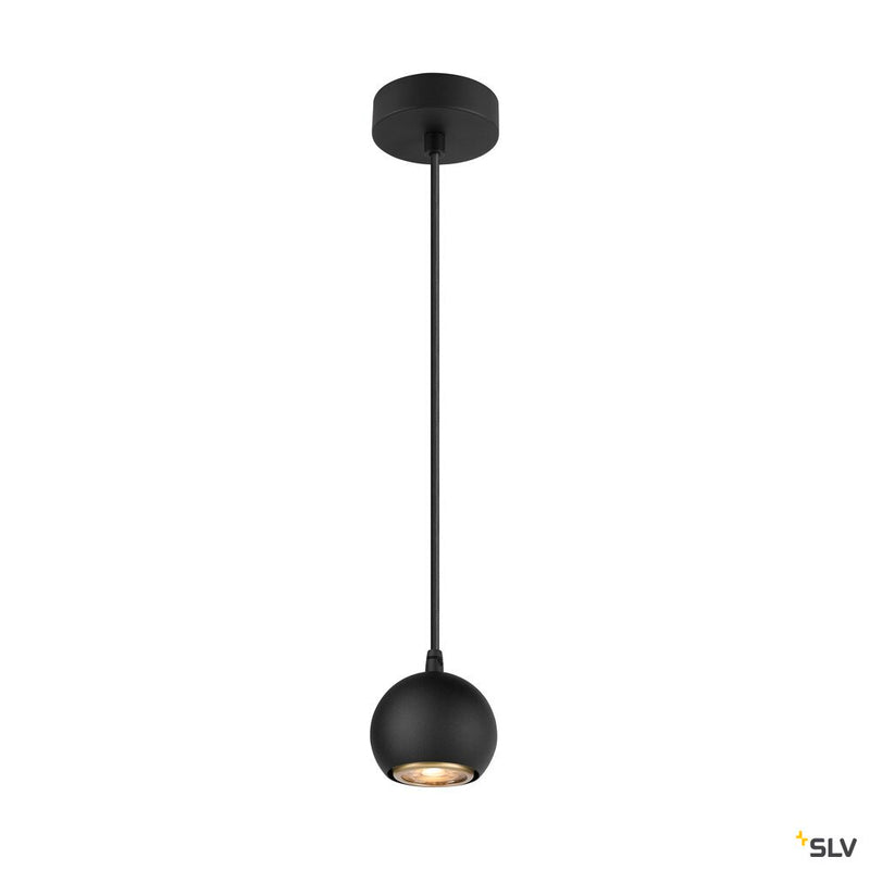 SLV 1008172 LIGHT EYE® 90, pendant light, GU10, pendant length 150 cm, 1x max. 6 W, matt black