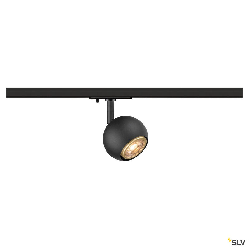 SLV 1008180 LIGHT EYE® 90, 1~ spotlight, round, GU10, 1x max. 6 W, matt black